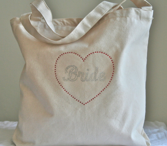 Tote Bag with Silver Bride